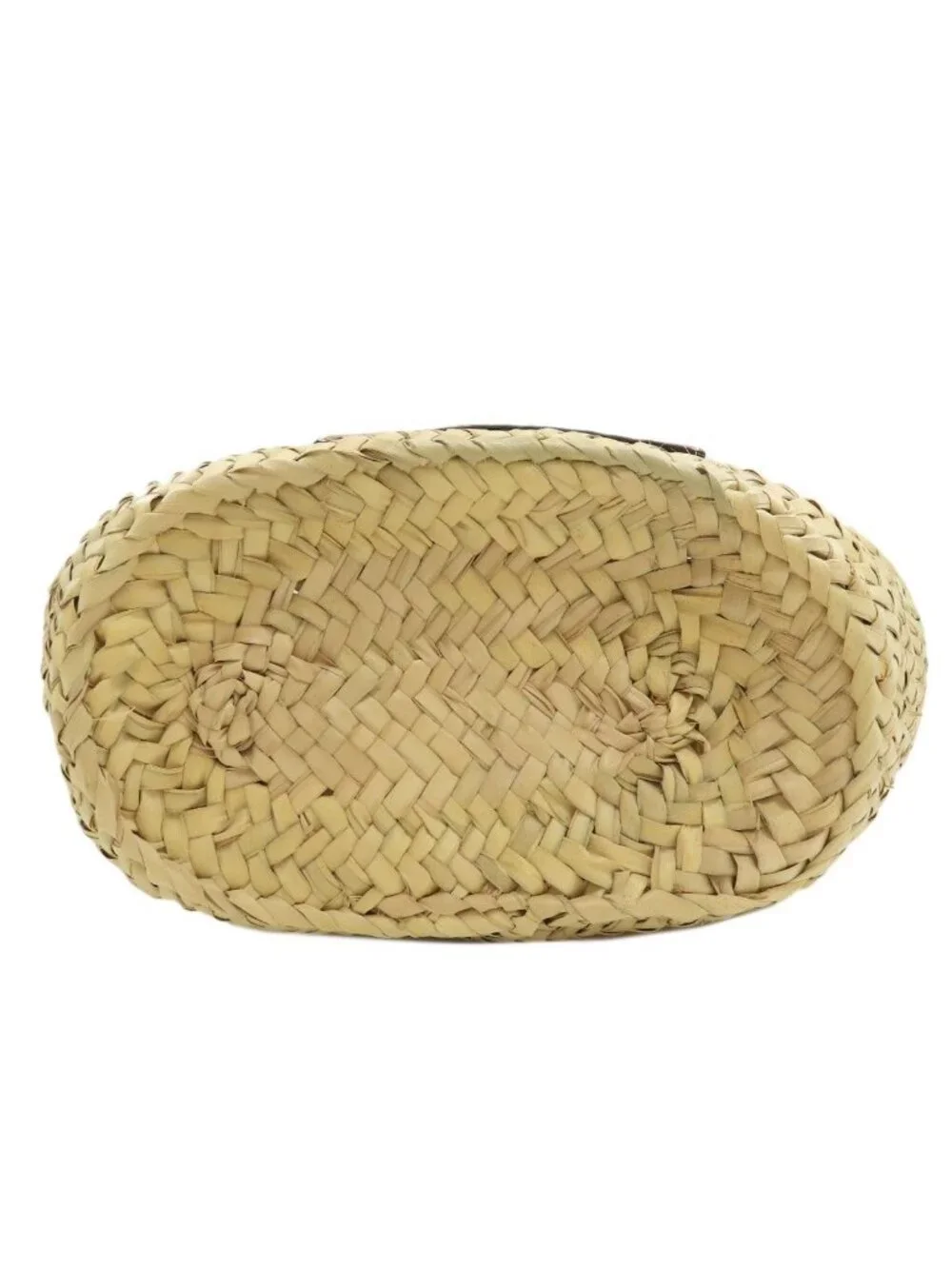 Loewe Basket Small Tote Bag Calfskin Palm Leaf